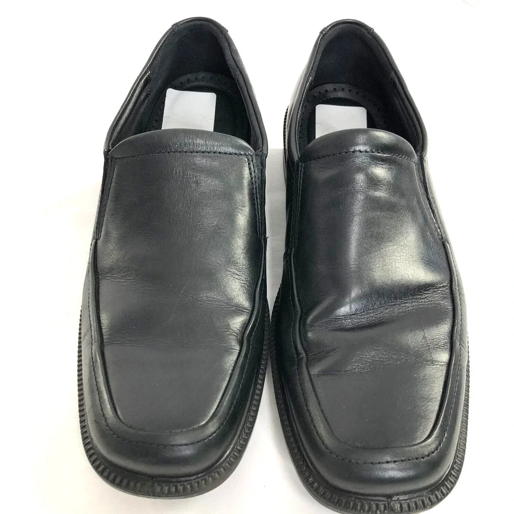 Ecco EUR 46 Men's Slip On Loafer Leather Dress Shoes Black